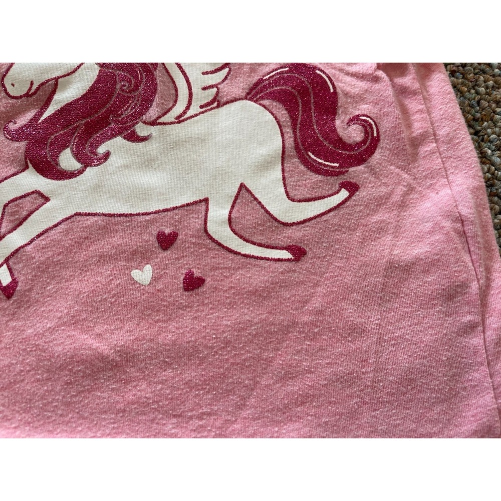 The Children s Place Girls Pink Glitter Unicorn Top 2T - Picture 3 of 3